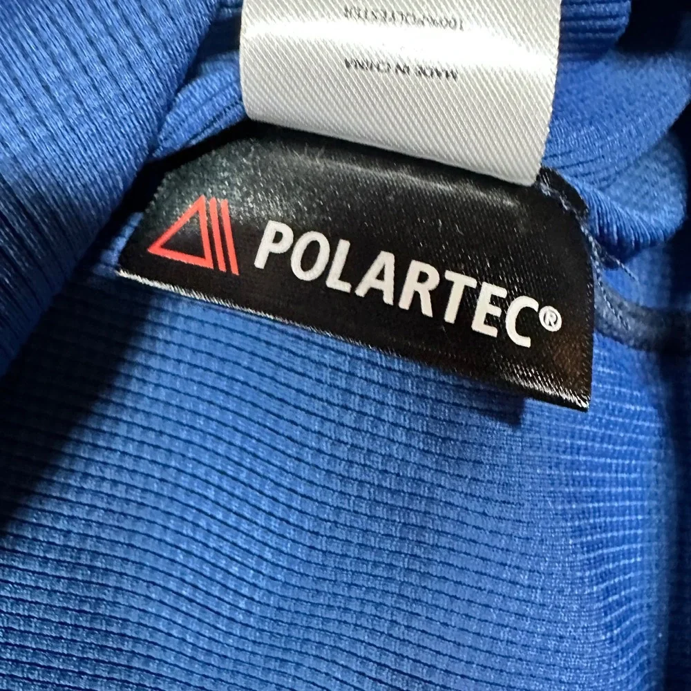 Rhone Polartec Quarter Zip Pullover Mens XL Navy Blue Thumbhole Active Top